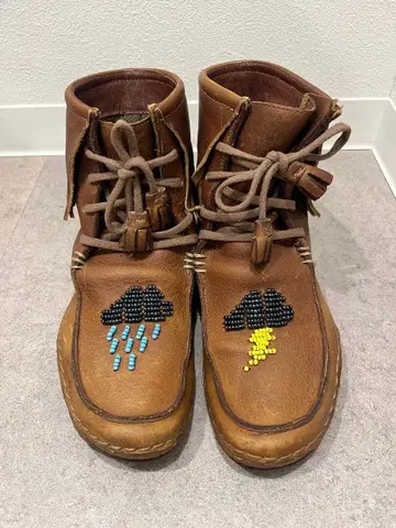 Camper 39 비즈 장식 가죽 모카신