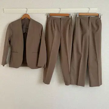 정장 셀렉트 팬츠 수트 셋업 베이지