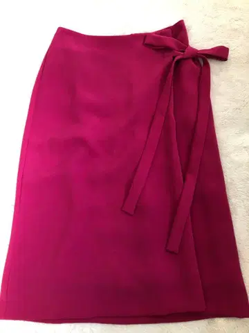 IENA 마젠타 랩스커트 리본 포함