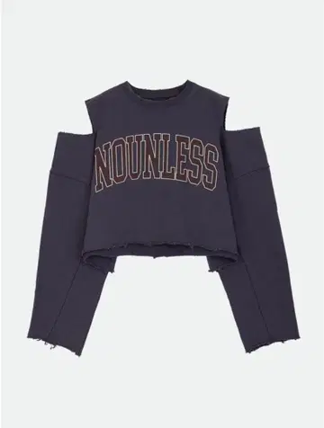NOUNLESS/NOUNLESS CUT OFF 로고 스웨트