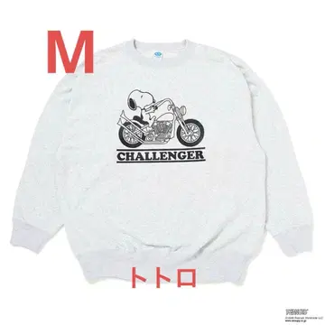 CHALLENGER SNOOPY C/N SWEAT GRAY M