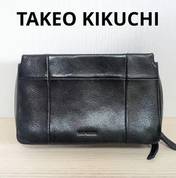 TAKEO KIKUCHI 다케오 키쿠치 세컨드 백 관혼상제 천연 가죽