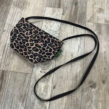 Herve Chapelier 나일론 보트형 숄더백 레오파드