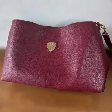 새상품급 ATAO 엘르 2way 핸드숄더 버건디 가죽 빨간색