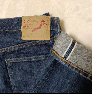 orSlow 스트레이트 데님 다크 블루 107 오어슬로우