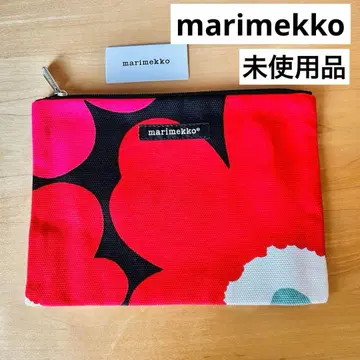 마리메꼬 파우치 핑크 빨간색 블랙 꽃무늬 우니코 백