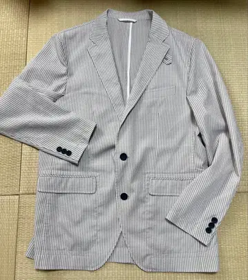 조셉 아부드 JOSEPH ABBOUD 스트라이프 자켓 그레이 화이트 L