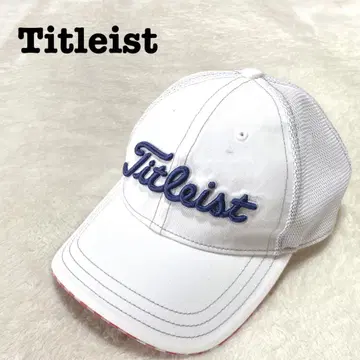 DE0230 [타이틀리스트] 골프 캡 [FR] 로고 메쉬 모자 화이트