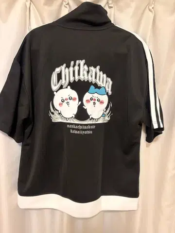 Chikawa 집업 자켓 블랙 화이트