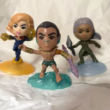 미국 맥도날드 해피밀 덤 아메리칸 코믹스 미니 피규어 3세트