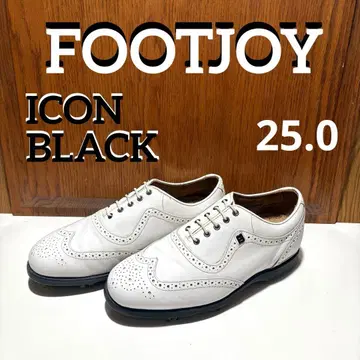 풋조이 아이콘 블랙 소프트 스파이크 골프화 25.0
