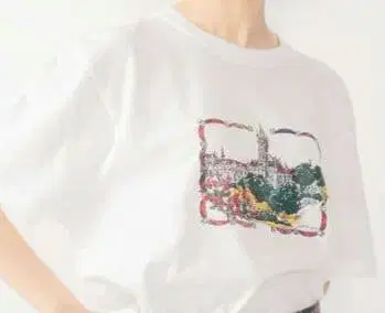 Lois CRAYON 체크 샤토 T셔츠