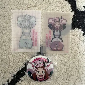 나의 히어로 아카데미아 우라라카 오챠코 카드 캔뱃지