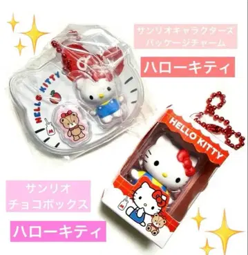산리오 캐릭터즈 패키지 참&초코 보로 초코 박스 키티