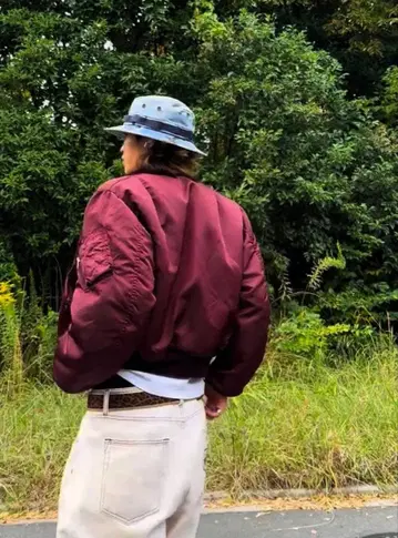 MA-1 플라이트 자켓 버건디 로스코