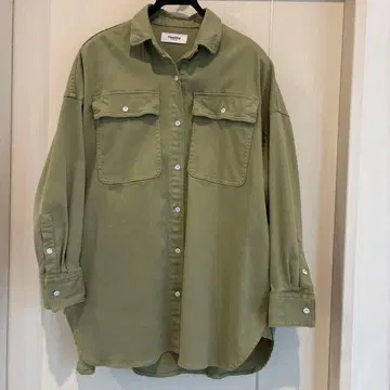 Healthy Denim 올리브 그린 긴팔 셔츠