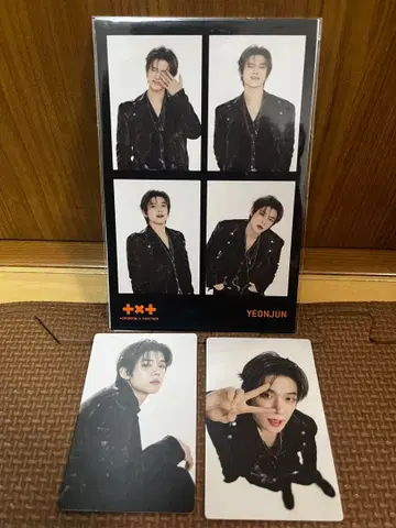 TXT MOA 콘서트 4컷 사진 & 포토 카드 2장 연준