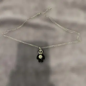 스와로브스키 팬더형 크리스탈 목걸이