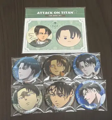 진격의 거인 리바이 캔 배지 묶음 판매