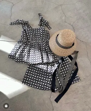 카르나무르 플로럴 튜닉 팬츠 셋업