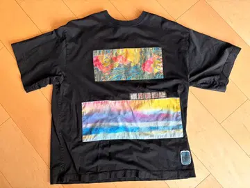 CABaN 수빈 코튼 파렐모 플라워 프린트 T셔츠 블랙