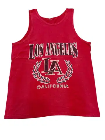 로스앤젤레스 빈티지 탱크탑 빨간색
