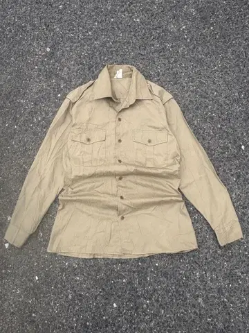 [레어] 1973년제 이탈리아군 실물 밀리터리 치노 셔츠 E.I. 각인