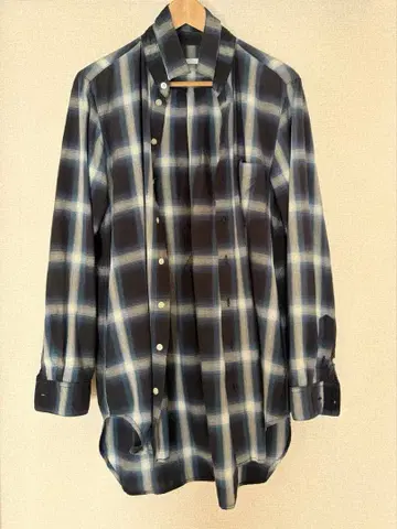 DISCOVERED 체크 셔츠 롱