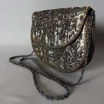 카시와 비즈 숄더백 미니백 앤티크 비즈백 파티