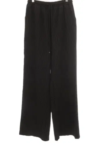 그레이스 콘티넨탈 Diagram 블랙 스트라이프 패턴 와이드 팬츠