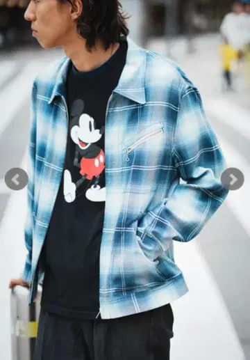 SEVEN BY SEVEN 91-B 타입 체크 재킷 /L