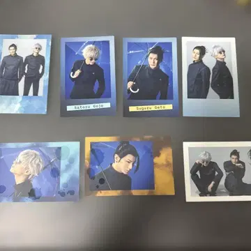 무대 주술회전 회옥 옥절 랜덤 폴라로이드풍 카드 B 고죠 게토