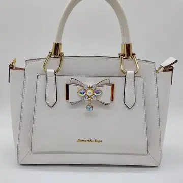 새상품급 사만사 베가 핸드백 화이트 화이트