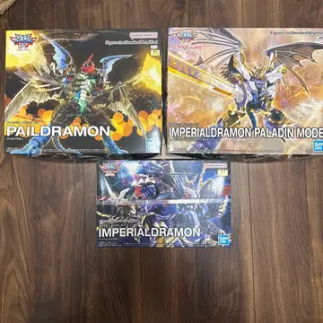 디지몬 프라모델 파일드라몬 임페리얼드라몬 3종 세트