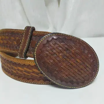 FUNNY 패니 희귀 레어템 바스켓 엠보 가죽 벨트 버클 포함