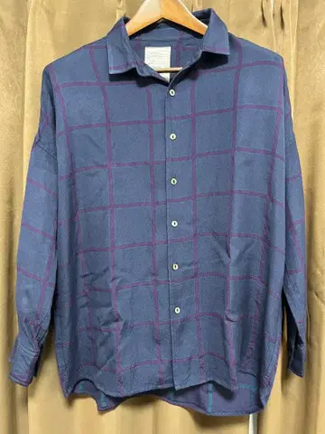 SHAREEF 자카드 체크 긴팔 셔츠