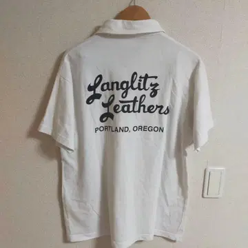 랑그리츠 레더스 반팔 피케 셔츠 로고 프린트 포켓 USA 제조