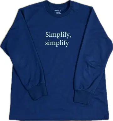 25fw south2west8 L/S 크루넥 티셔츠 s