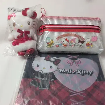 헬로키티 복권 봉제 인형과 파우치(복권) 세트