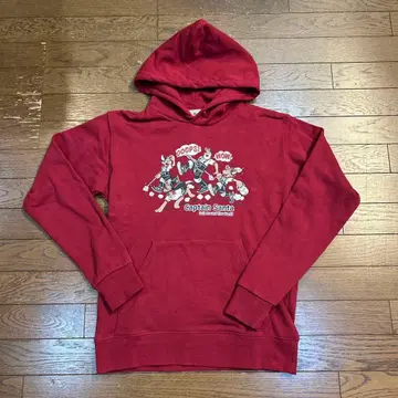캡틴 산타 버건디 후드티