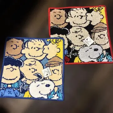 피넛 스누피 셔닐 손수건
