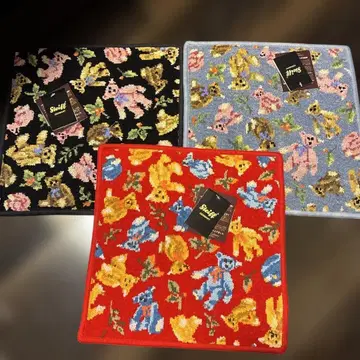 슈타이프 셔닐 손수건 곰