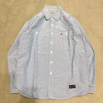 토이즈 맥코이 리얼 맥코이 샴브레이 셔츠 긴팔 블루 16 L