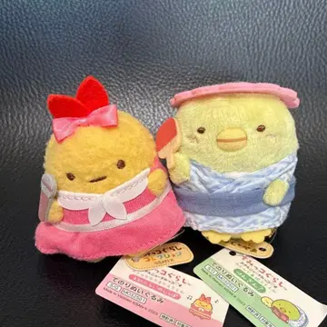 새상품 스미코구라시 테노리 봉제 인형 새우튀김 꼬리 & 펭귄? 2점