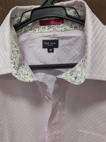 Paul Smith 폴스미스 핑크 체크 무늬 드레스 셔츠 M 사이즈