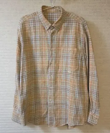 Papas 파파스 네프 체크 플란넬 셔츠 코튼