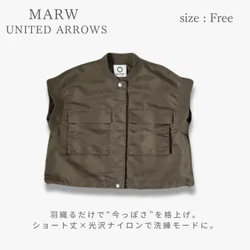 MARW UNITED ARROWS 베스트 밀리터리 성숙 캐주얼