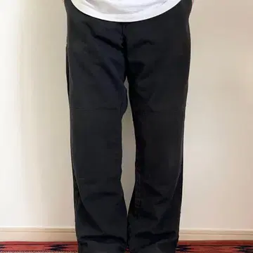 USA 기획 Dickies 더블니 워크 팬츠 블랙 페이드