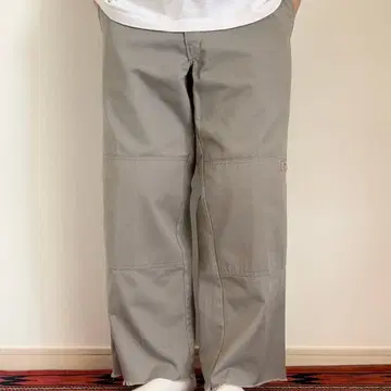 90s Dickies 85283 더블니 워크 팬츠 그레이 32