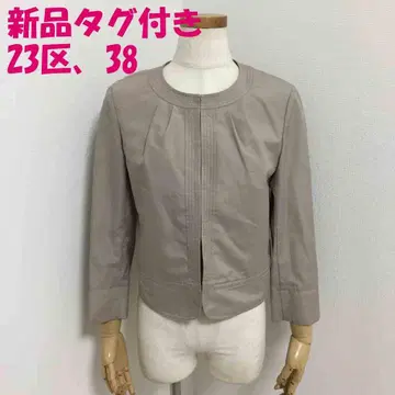 택 포함 새상품 23KU 노카라 자켓 38 ( M ) T158~164cm